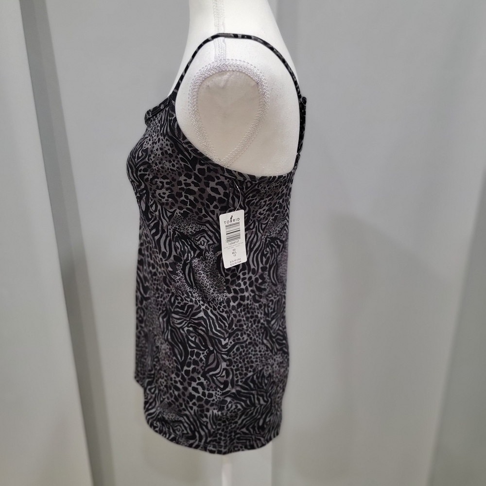 Torrid Gray Animal Print Camisole - Picture 3 of 5